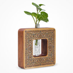 گلدان چوبی طرح ترنج