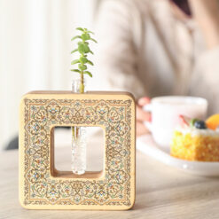 گلدان چوبی طرح ترنج