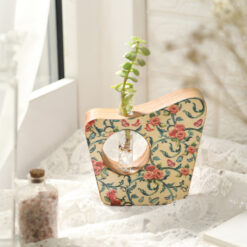 گلدان چوبی طرح پیچک