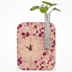 گلدان چوبی طرح گل سرخ