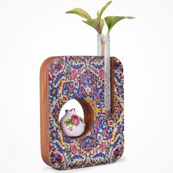 گلدان چوبی طرح نقش جهان