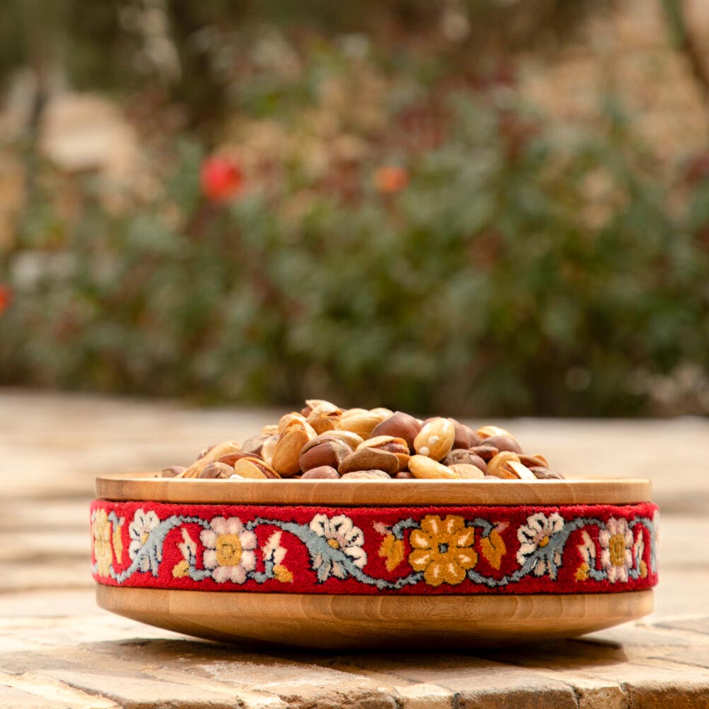 ظرف چوبی آجیل خوری فرشینه