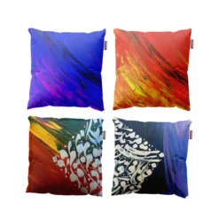 کاور کوسن چهار عددی طرح نقاشیخط