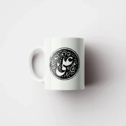 ماگ سرامیکی سفید طرح علی