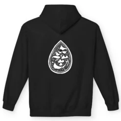 هودی مردانه مشکی طرح هیچ دیبست