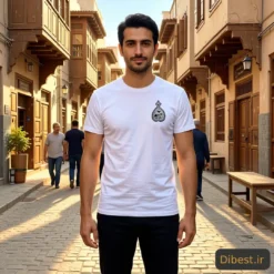 تی شرت سفید مردانه یاهو