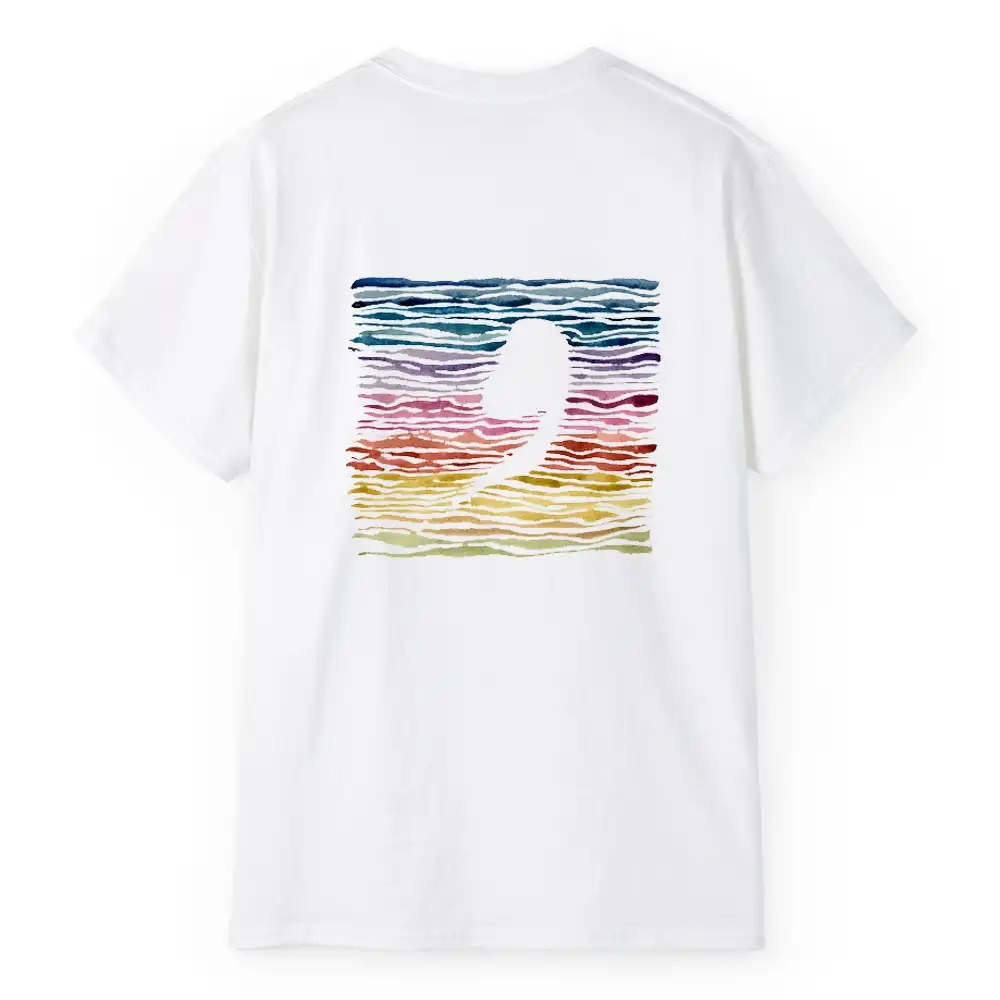 تیشرت مردانه سفید طرح و