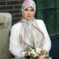 روسری ابریشم ژاکارد