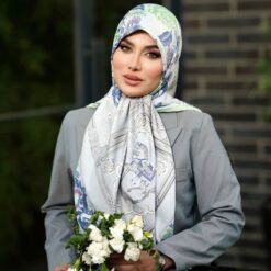 روسری ابریشم ژاکارد