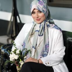 روسری ابریشم ژاکارد