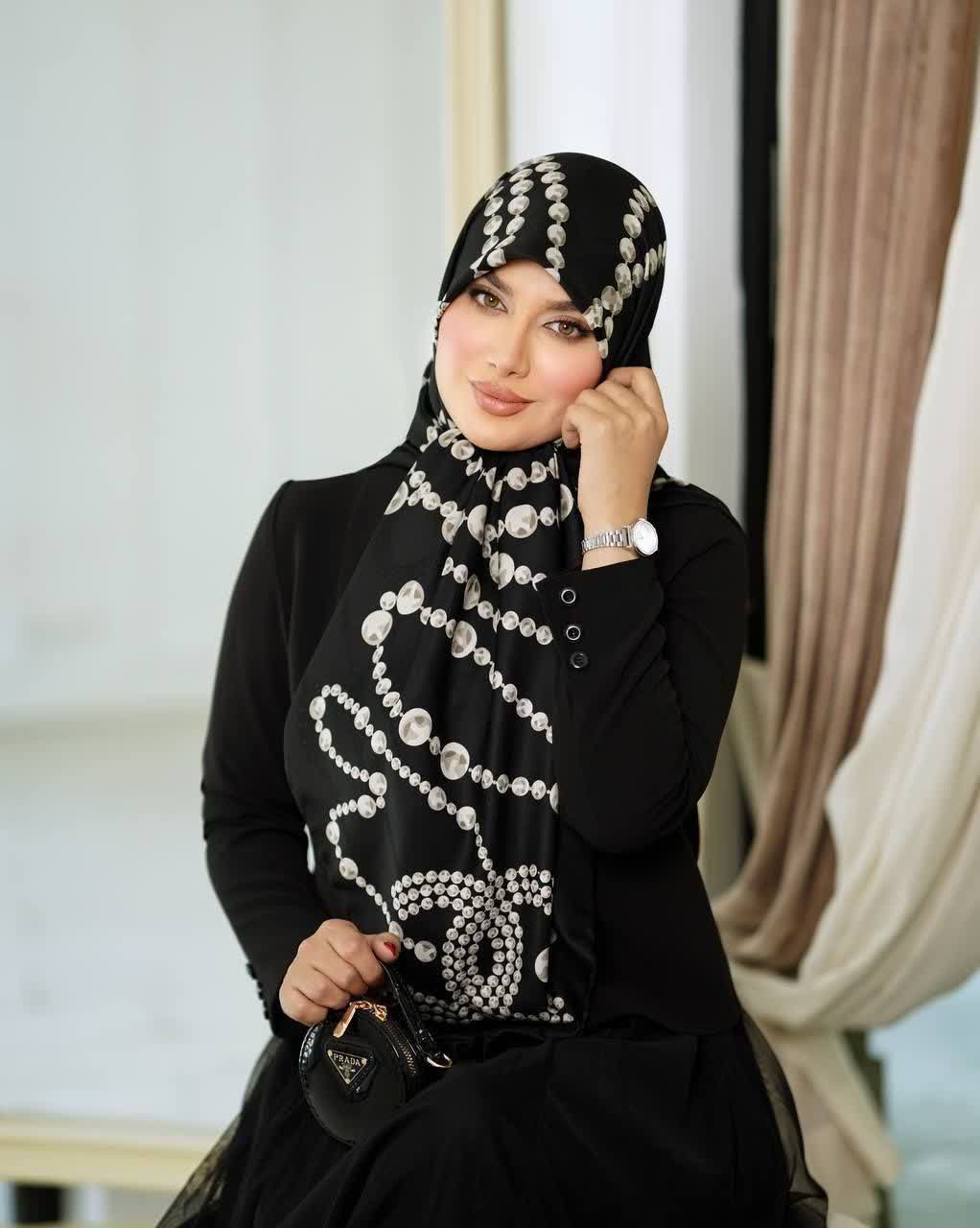 روسری ابریشم ژاکارد 08