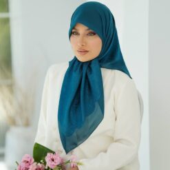 روسری حریر گل برجسته